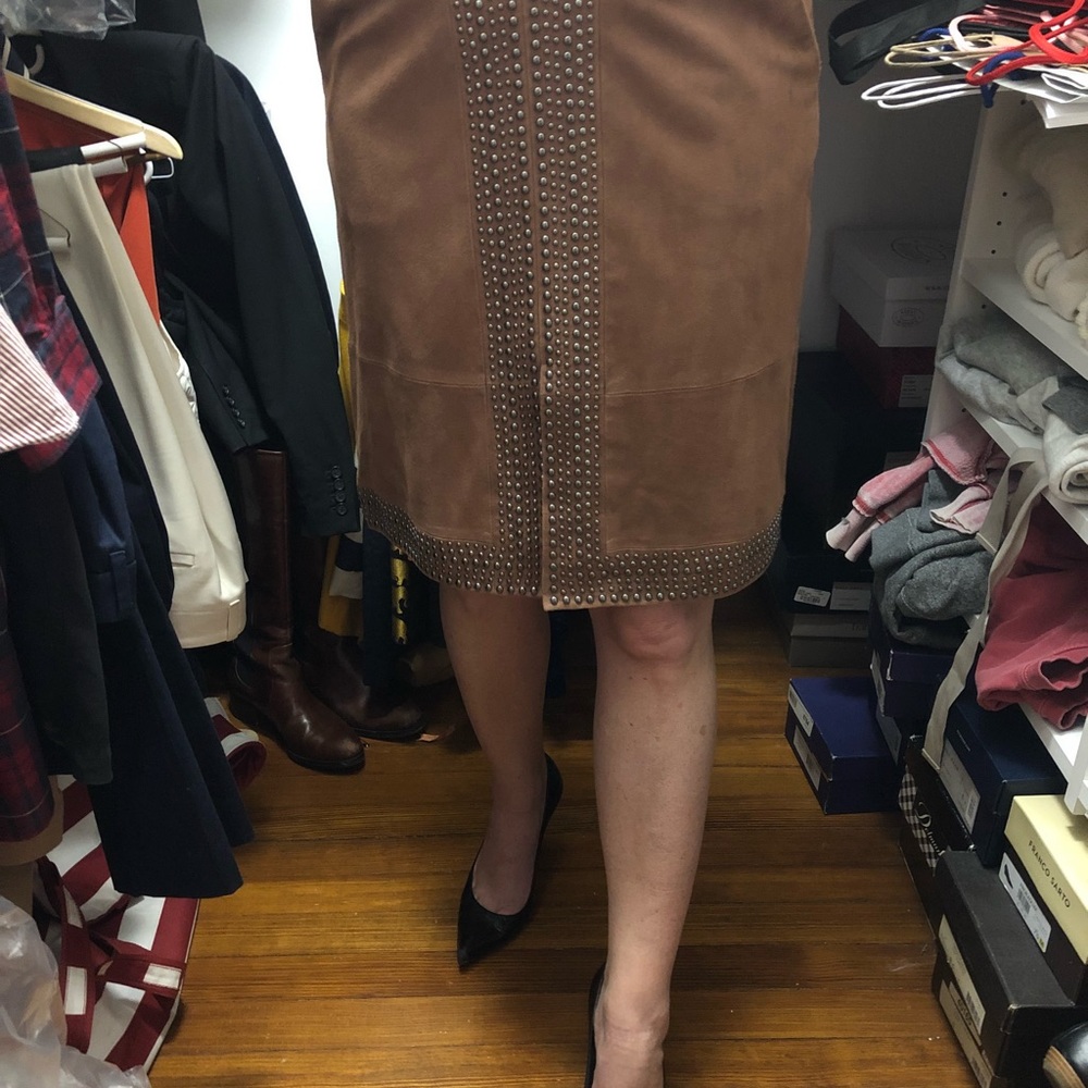 NWT Elizabeth & James suede skirt